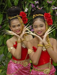 Traditional Thai, finger-nail dancers.