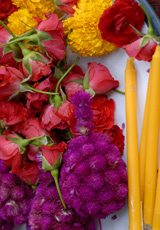 Preparations for Loy Krathong.