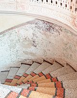 Marble staircase at the Passion Hotel