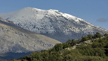 Snow on the Sierra de las nieves