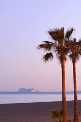 Estepona to Gibraltar at sunset