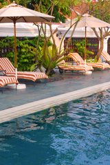 Pure poolside tranquility at Raffles Hotel, Singapore