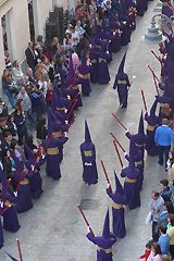 Solemn processions through Malaga on Lunes Santo