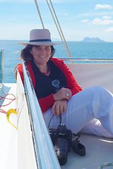 Michelle enjoying a Quality 36 trip from Estepona to Sotogrande