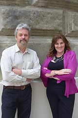 Michelle with David Clarke at the Tate Gallery