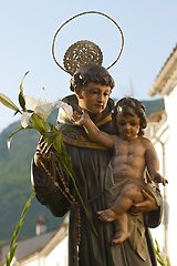 San Antonio procession in Benamahoma