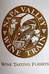Wine tasting aboard the Wine Train, Napa Valley.