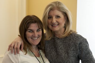 Michelle with Arianna Huffington of the Huffington Post.