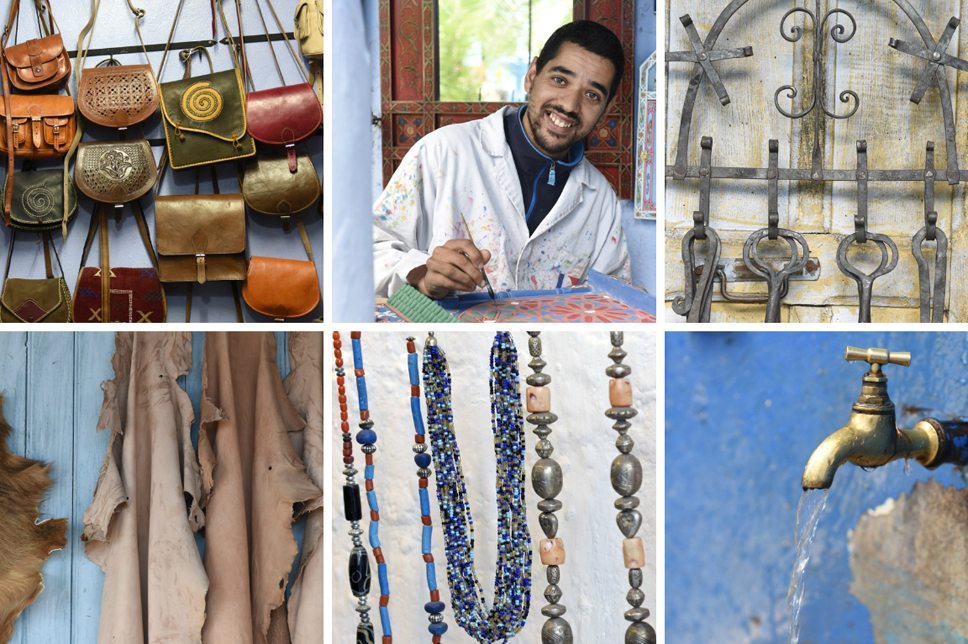 Handicrafts and souvenirs on sale in Chefchaouen