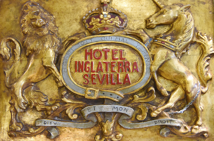 Historic Hotel Inglaterra, Seville, Spain.