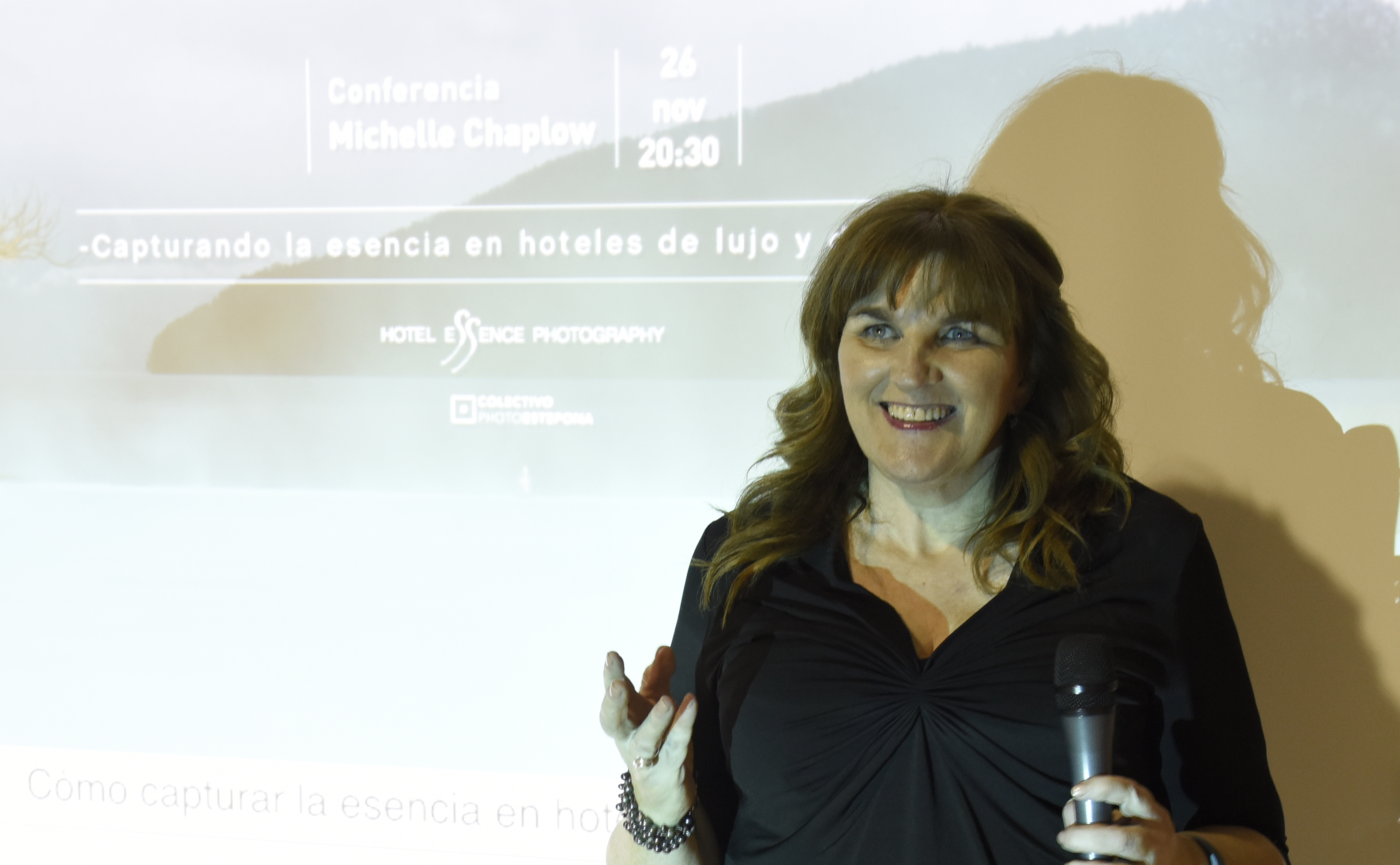 Michelle Speaking at PhotoEstepona