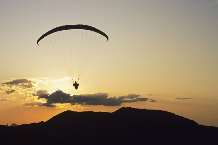 Sunset Paragliding, Spain © Michelle Chaplow Photography