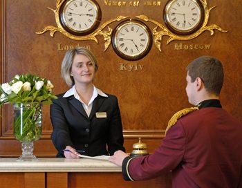 ©Michelle Chaplow - World clock Premier Palace Hotel Kiev Ukraine