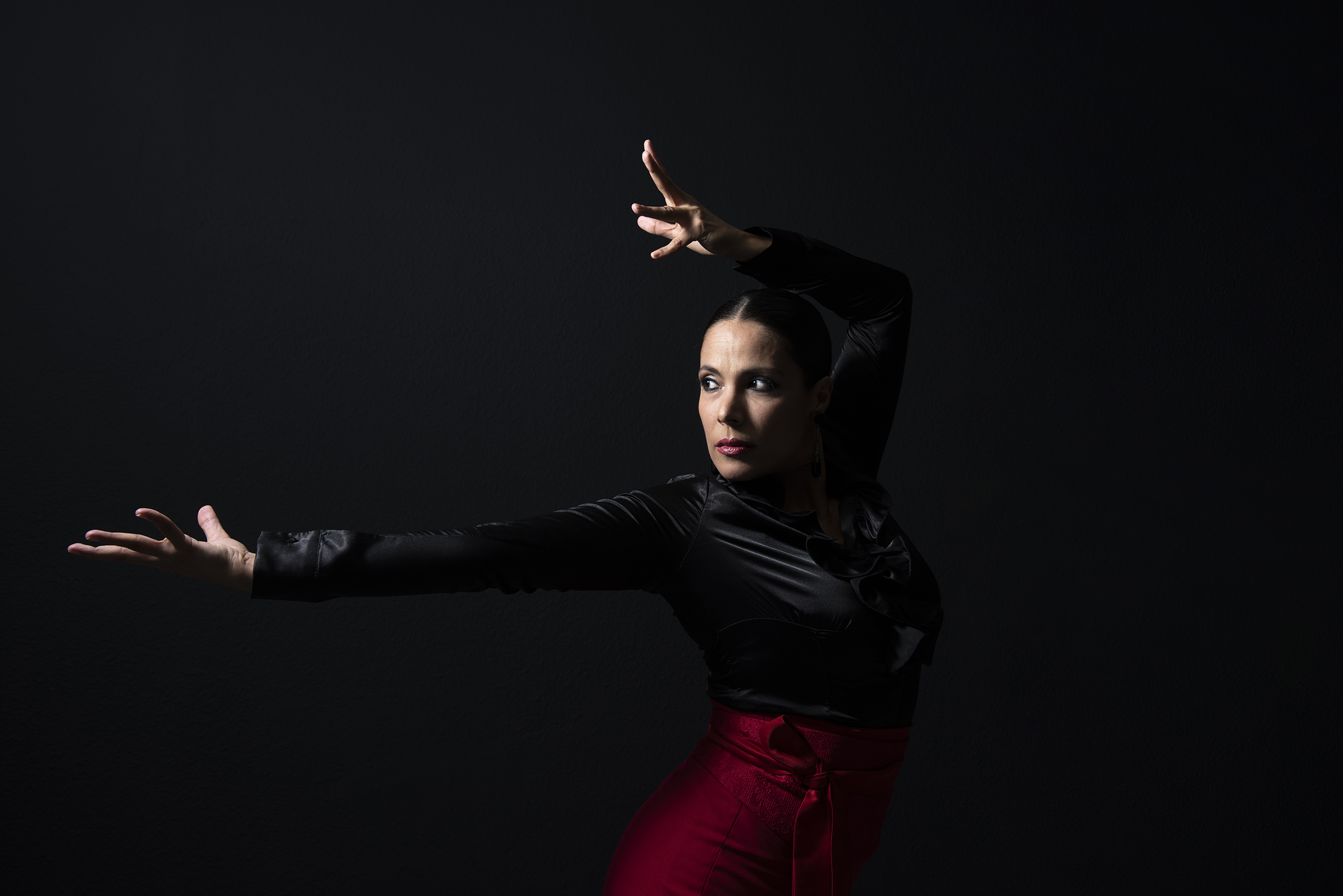 A protrait of Flamenco dancer Eliza González Genesis Drop of Michelle Chaplow